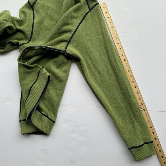 Rare Cutter & Buck Men's Full Zip Reversible Sweater Blue Green *read* No Sz Tag - Picture 9 of 9